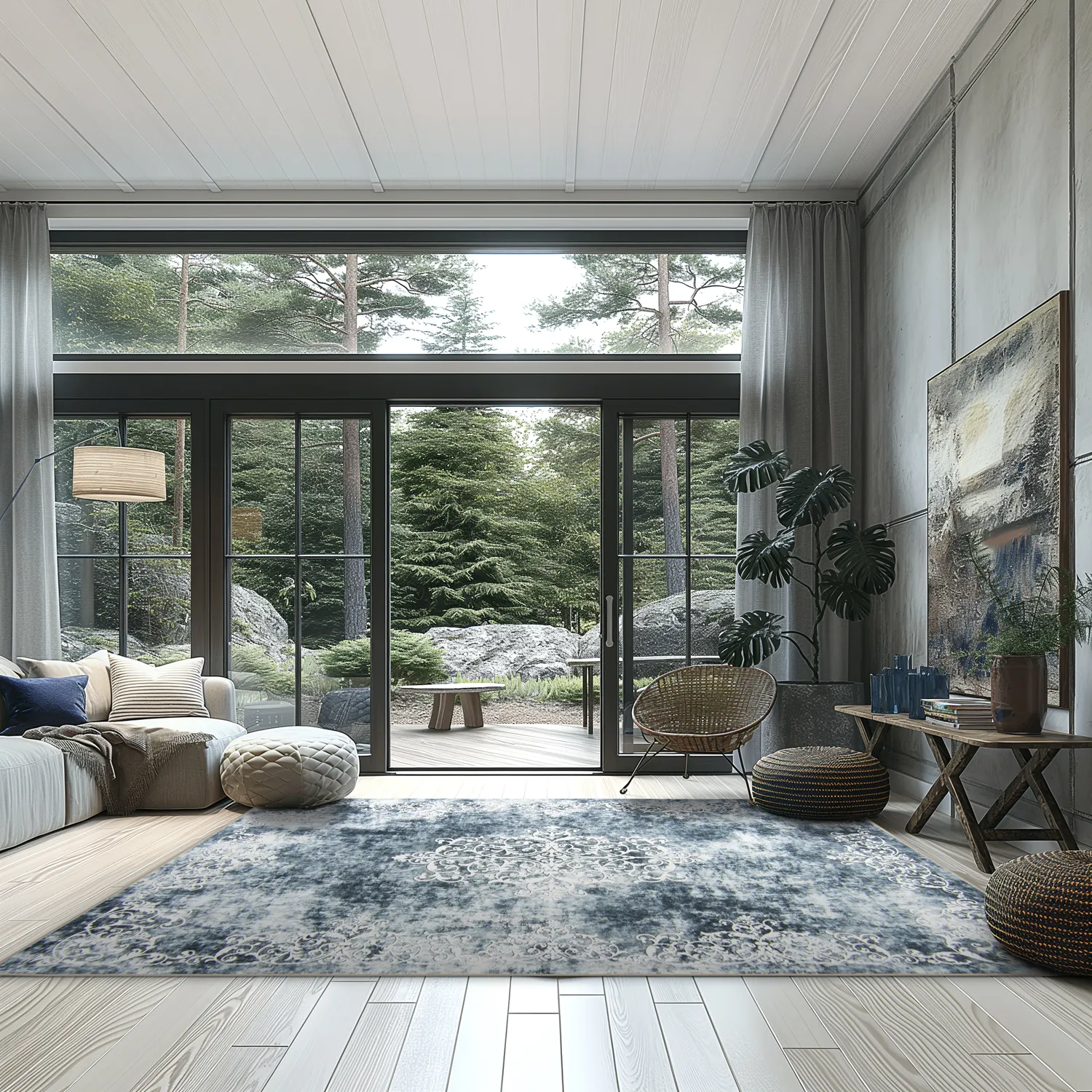 Wilton - Santi (blauwachtig grijs/wit)