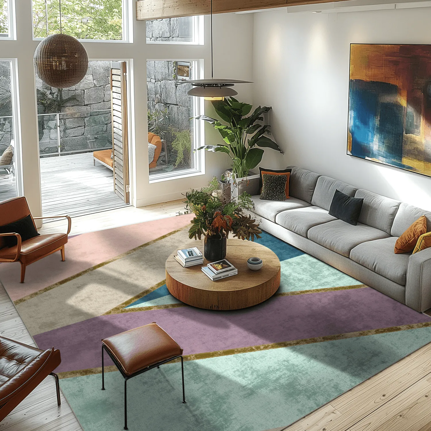 Wilton - Sanya (blauw/multi)