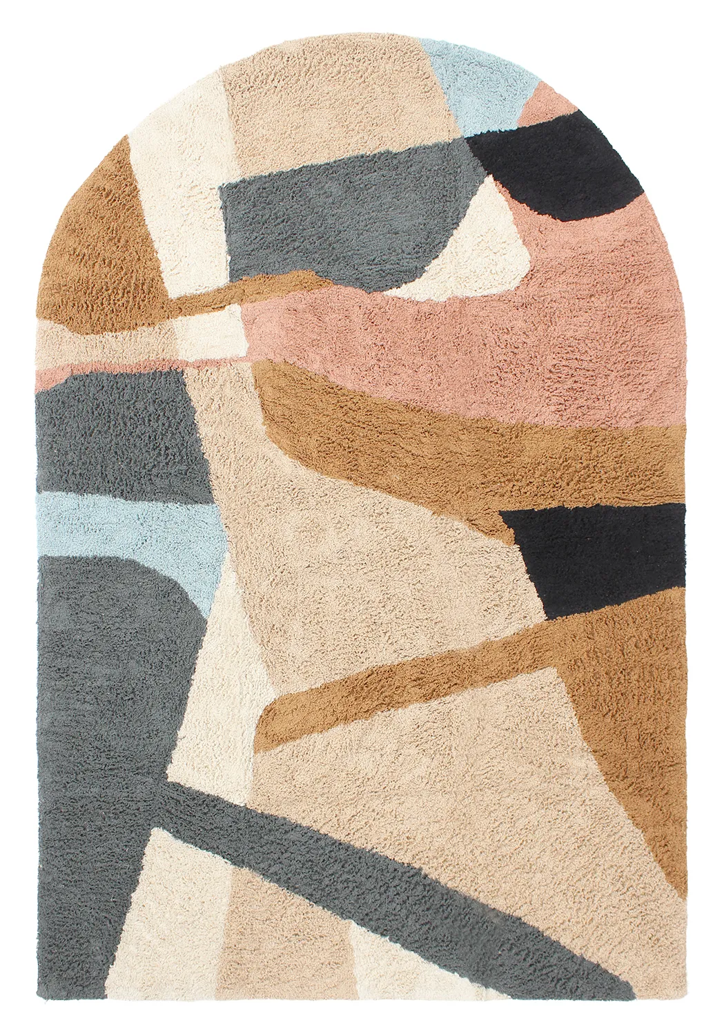 Hoogpolig vloerkleed - Sion Natural Cotton Shaggy (multi)