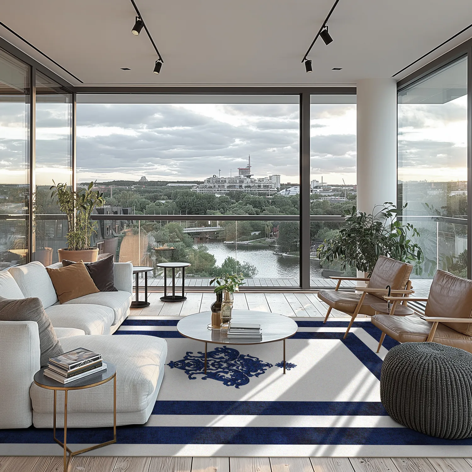 Wilton - Soros (blauw/wit)