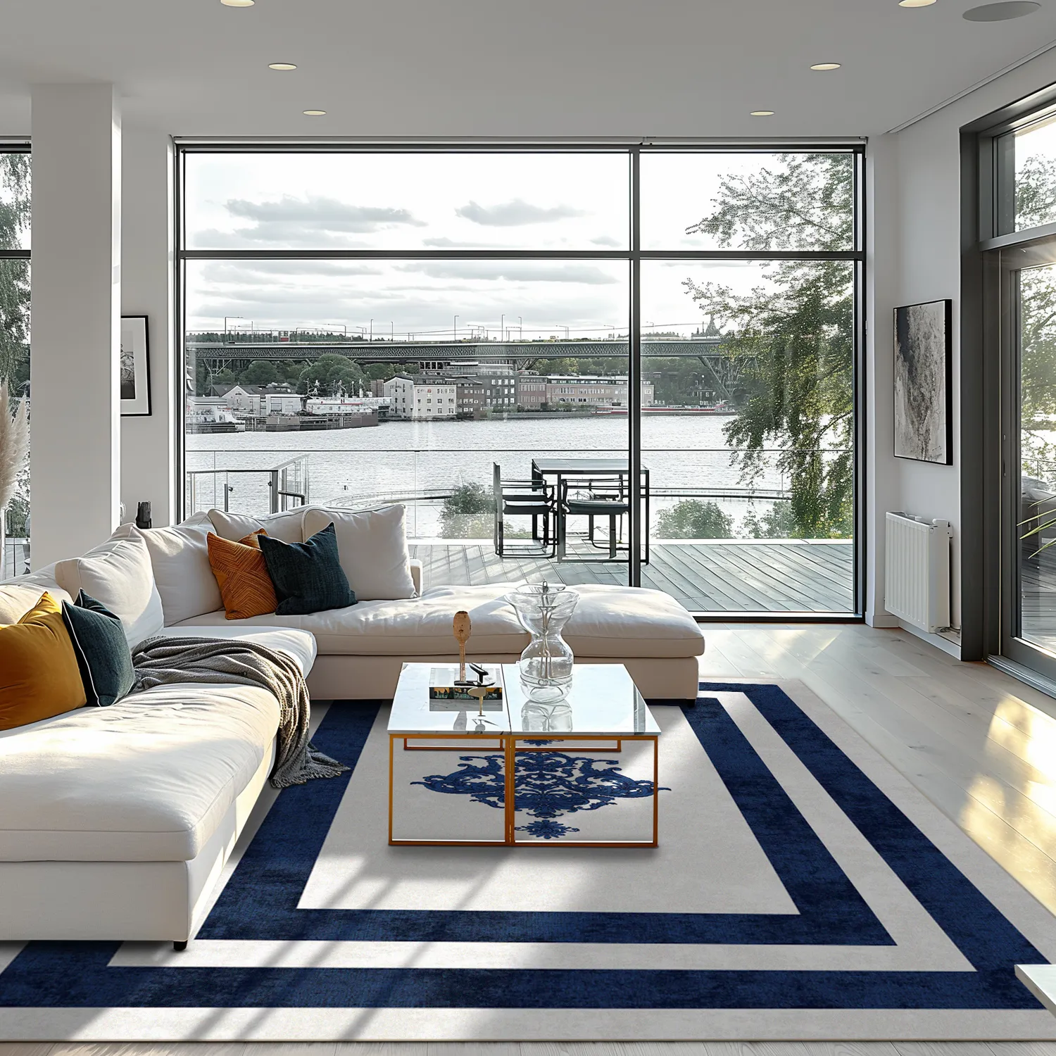 Wilton - Soros (blauw/wit)