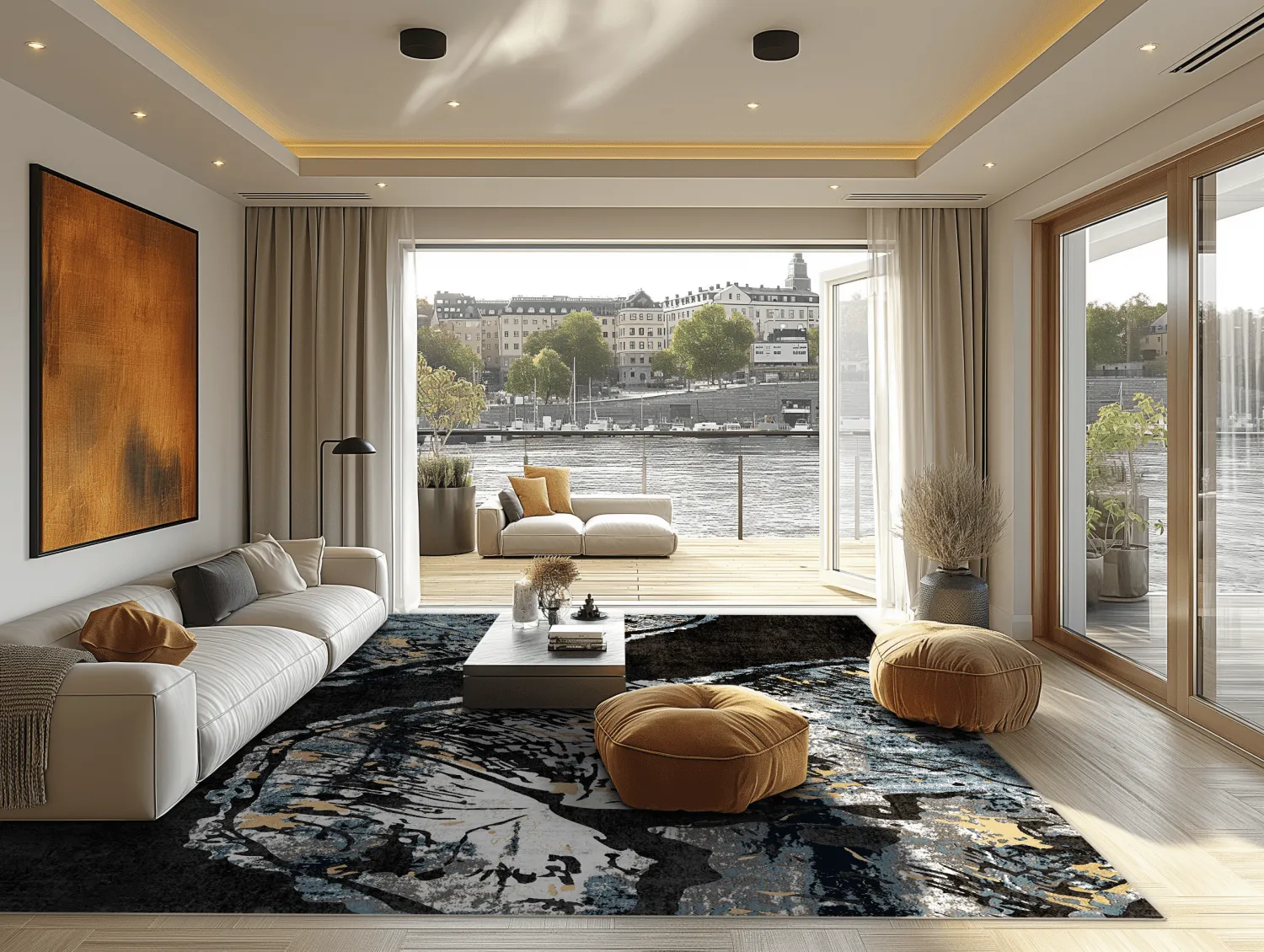 Wilton - Tamsim (zwart/multi)