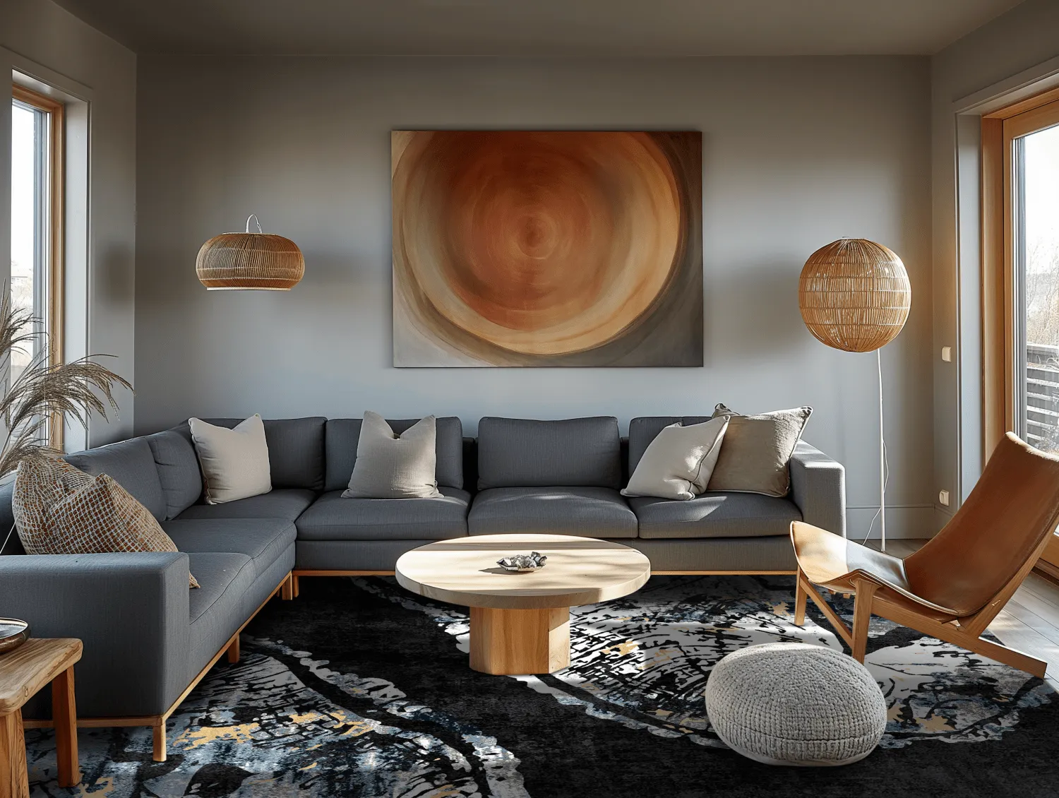 Wilton - Tamsim (zwart/multi)