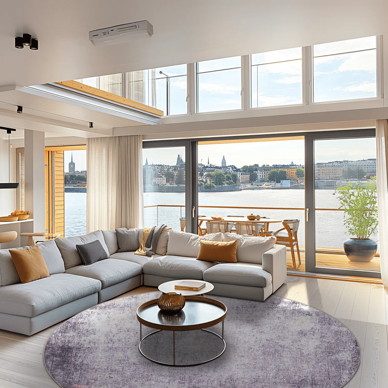 Rond vloerkleed - Tarnos (lila)