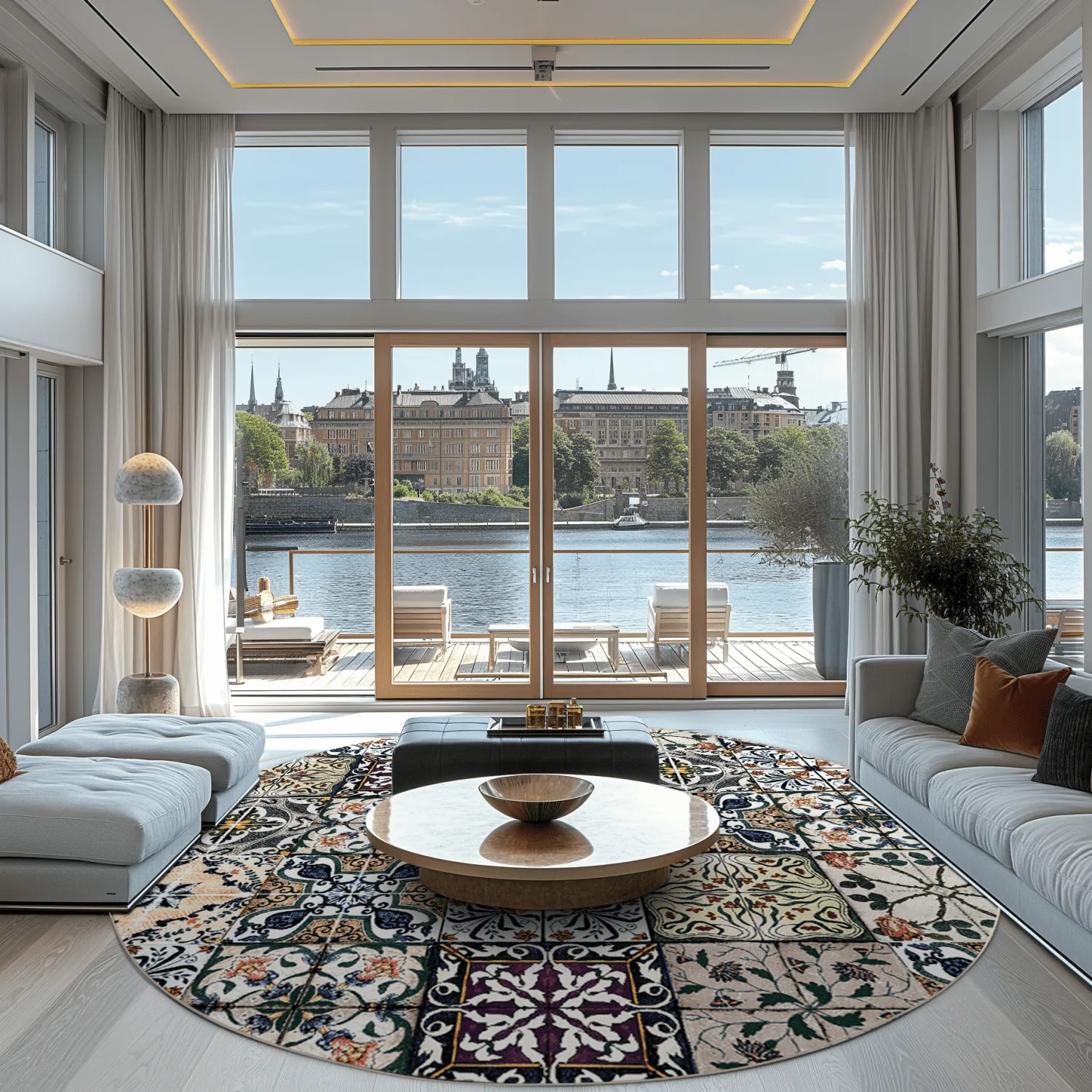 Rond vloerkleed - Tierra (multi)