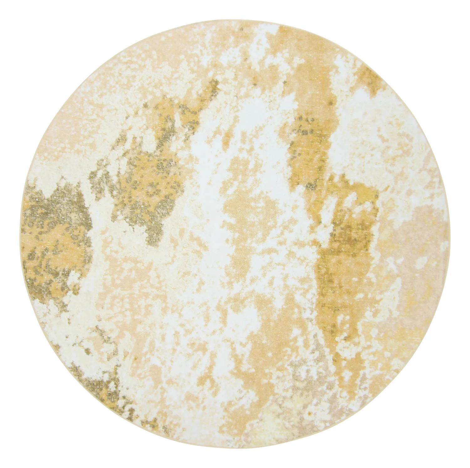 Rond vloerkleed - Travale (geel)