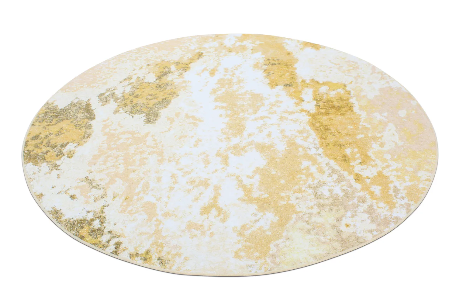 Rond vloerkleed - Travale (geel)