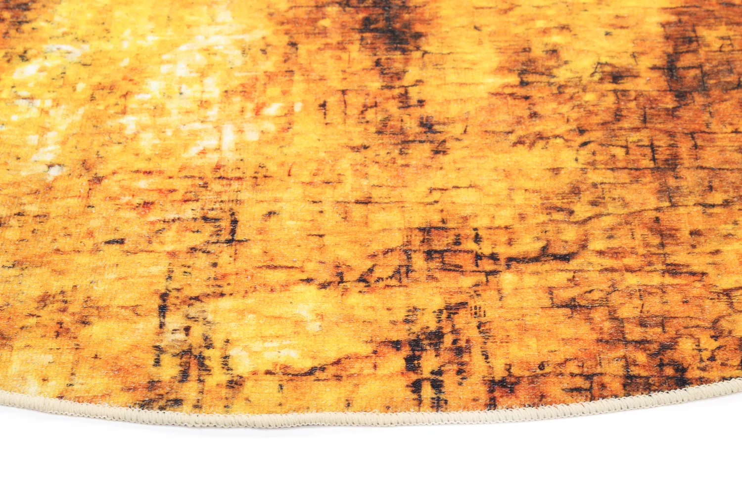 Rond vloerkleed - Tremes (goud)