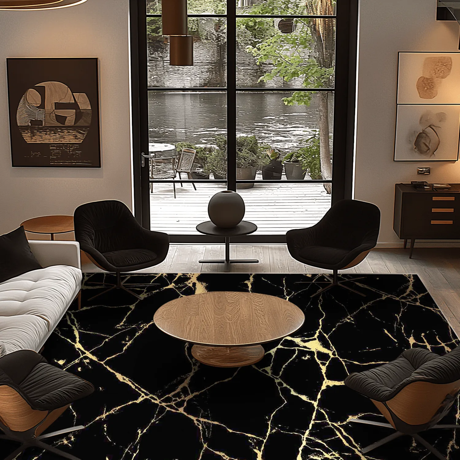 Wilton - Vieste (zwart/goud)