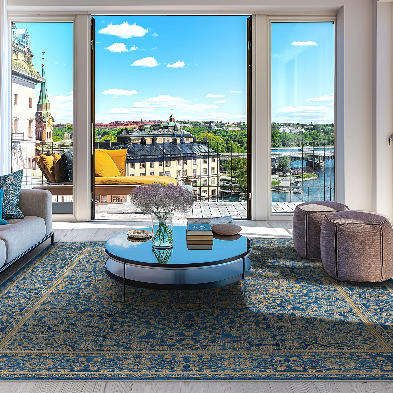 Wilton - Vinadio (blauw/goud)