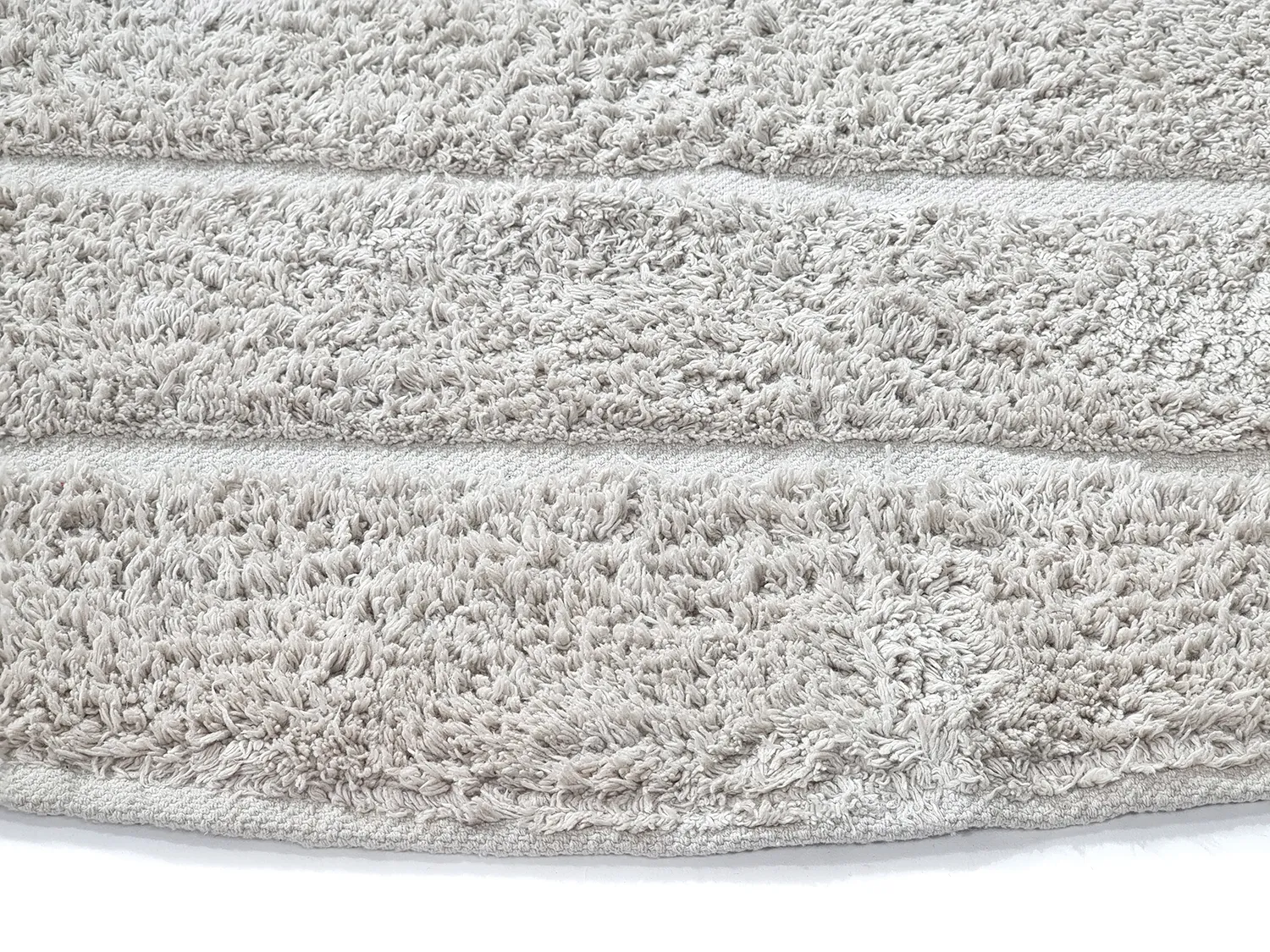 Ronde vloerkleden - Willow Natural Cotton Shaggy (greige)