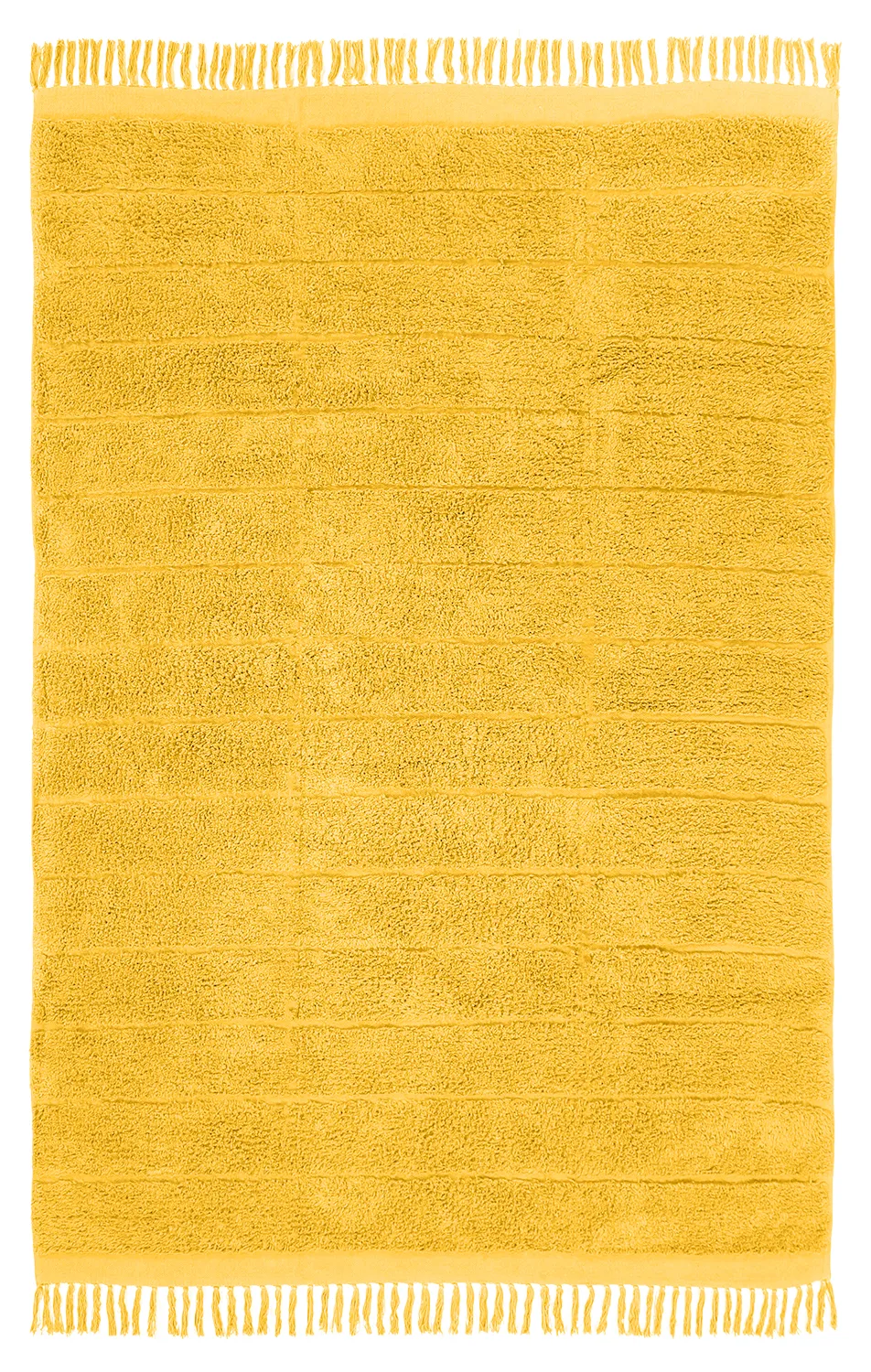 Hoogpolig vloerkleed - Willow Natural Cotton Shaggy (geel)