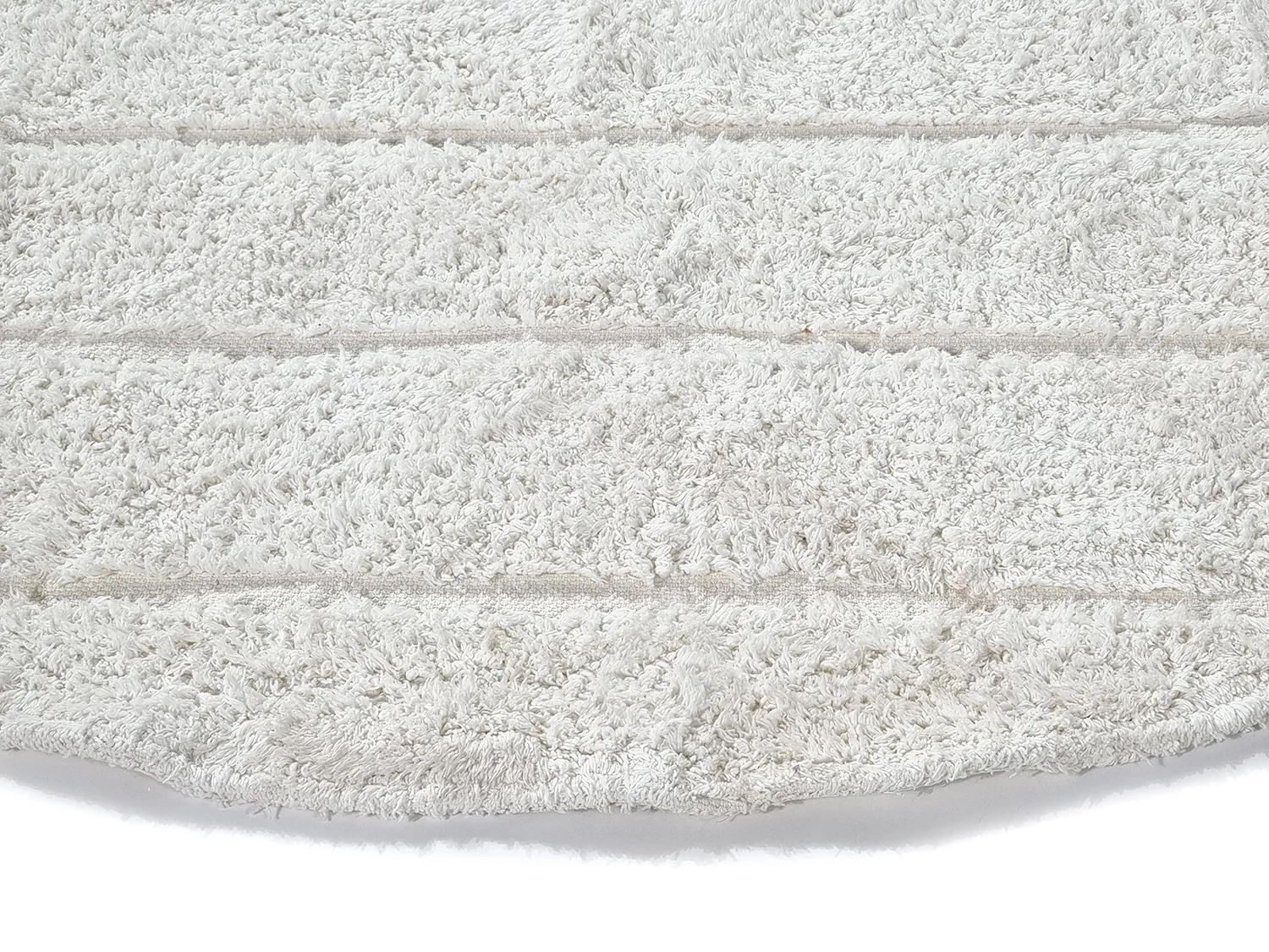 Ronde vloerkleden - Willow Natural Cotton Shaggy (offwhite)