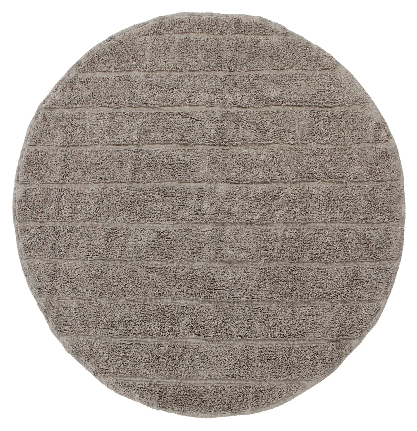 Ronde vloerkleden - Willow Natural Cotton Shaggy (taupe)