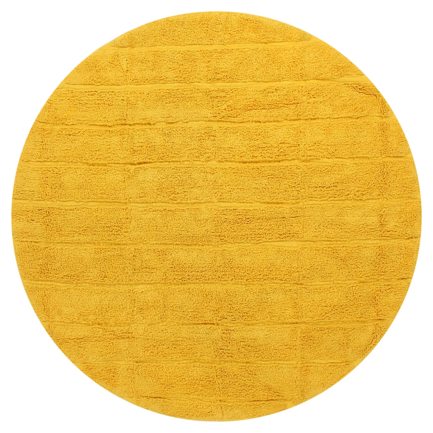 Ronde vloerkleden - Willow Natural Cotton Shaggy (geel)