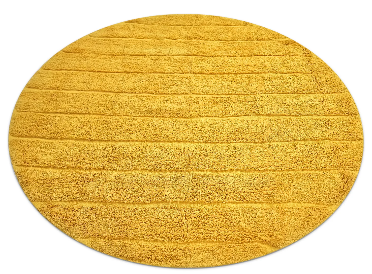 Ronde vloerkleden - Willow Natural Cotton Shaggy (geel)
