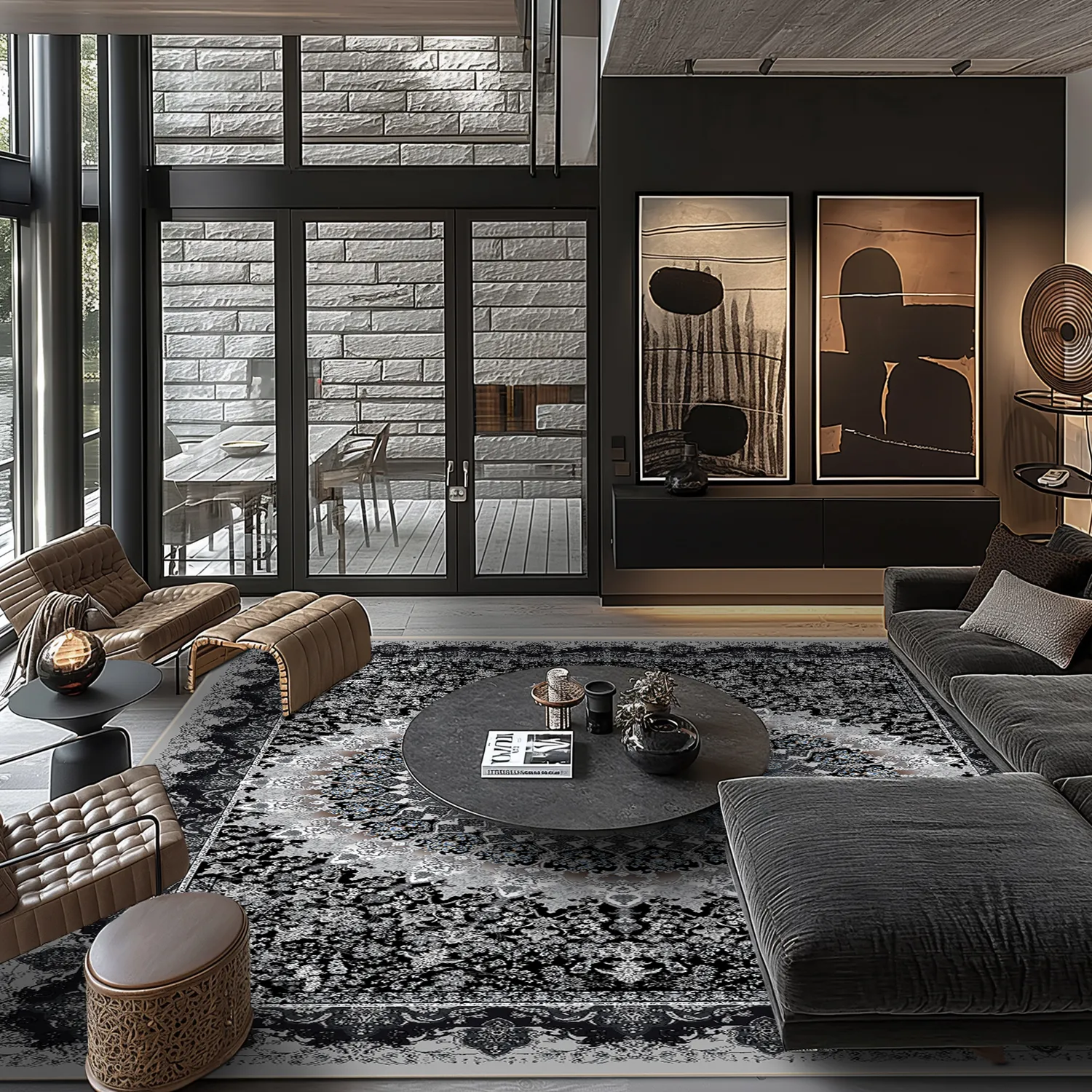 Wilton - Yelda (zwart/multi)