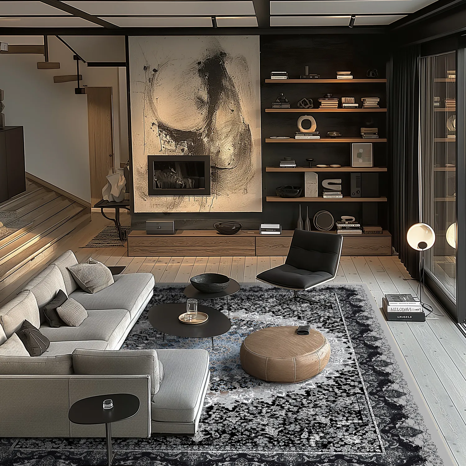 Wilton - Yelda (zwart/multi)