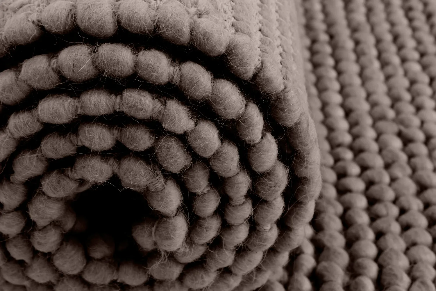 Wollen-vloerkleed - Avafors Wool Bubble (bruin)