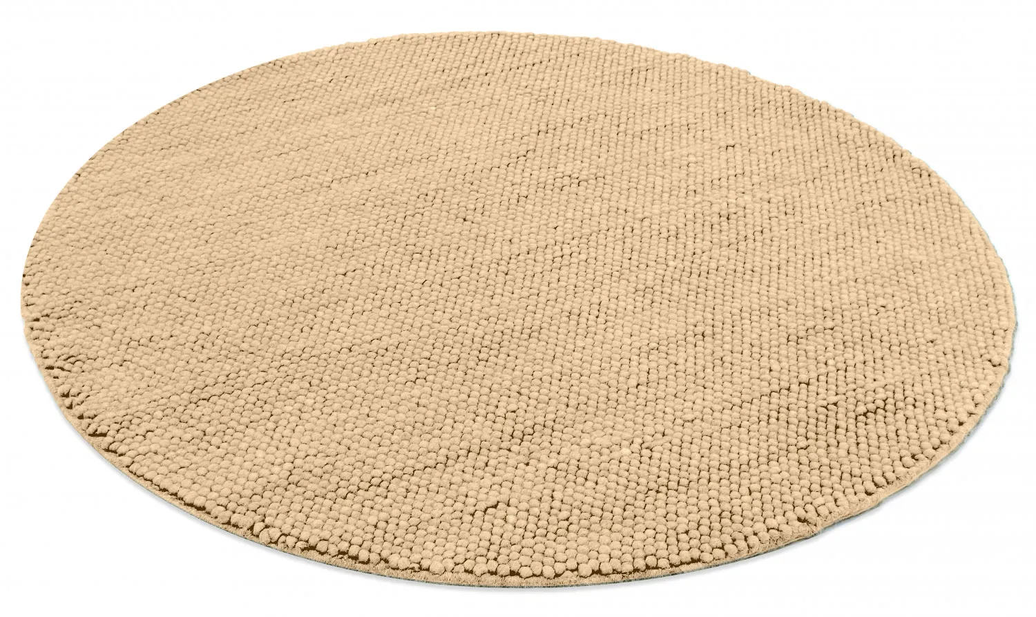 Ronde vloerkleden - Avafors Wool Bubble (sand)