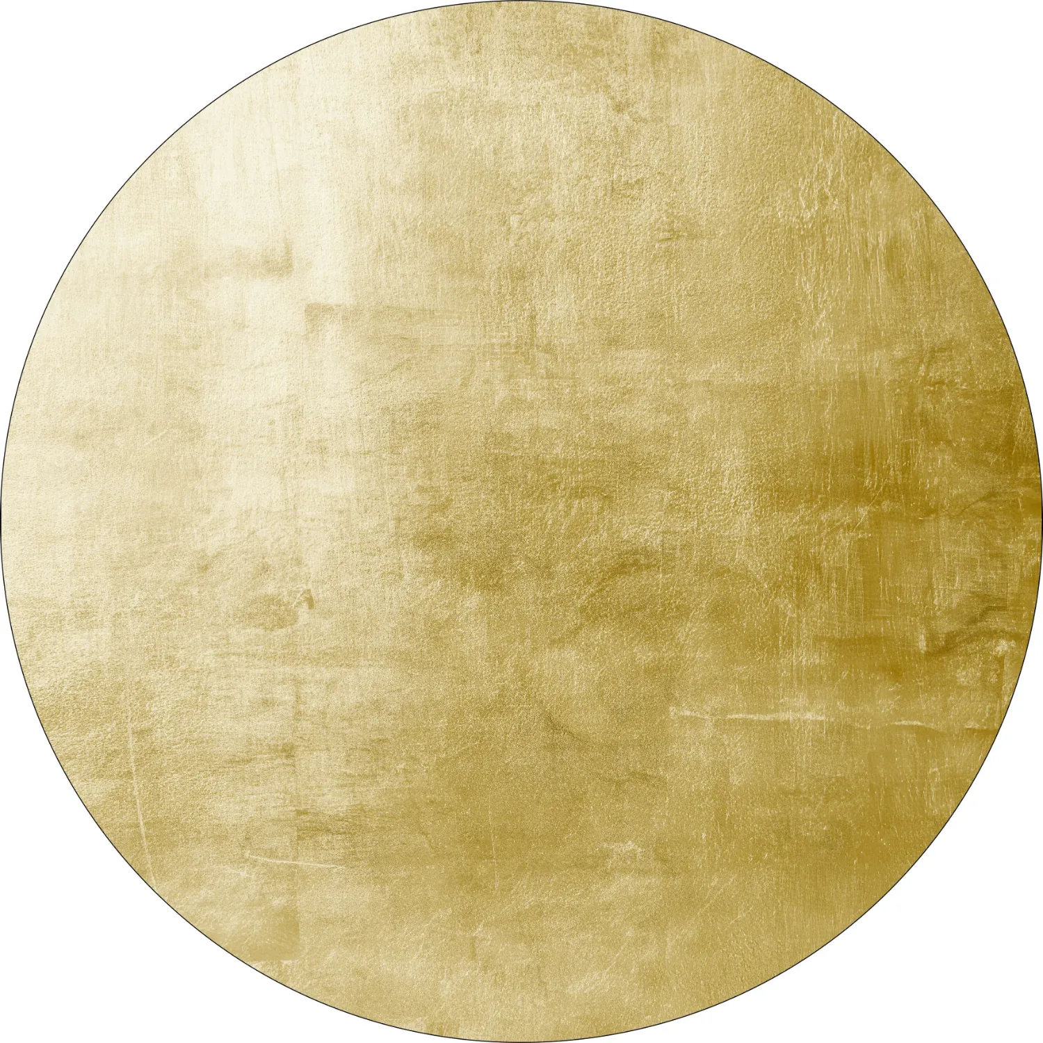 Rond vloerkleed - Artena (donker goud)