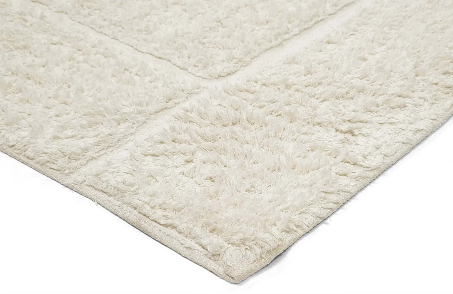 Hoogpolig vloerkleed - Cremona Natural Cotton Shaggy (offwhite)