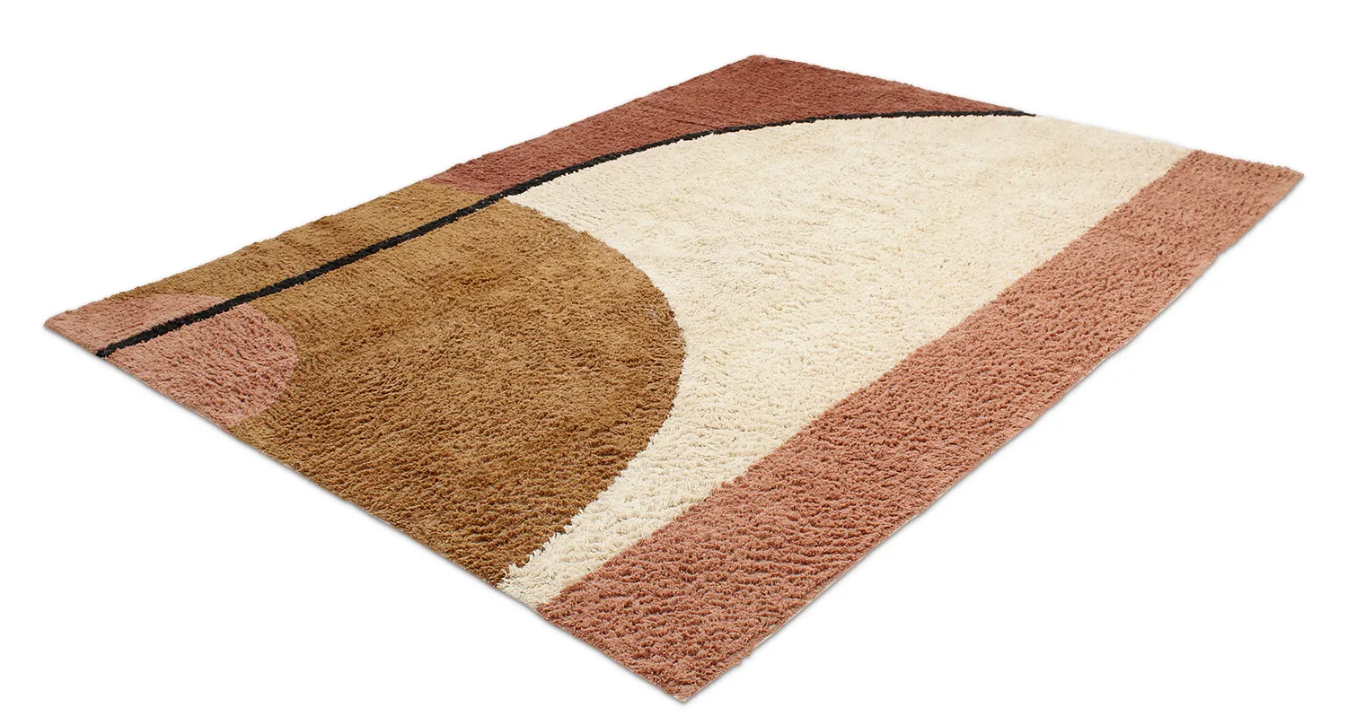 Hoogpolig vloerkleed - Donostia Natural Cotton Shaggy (multi)