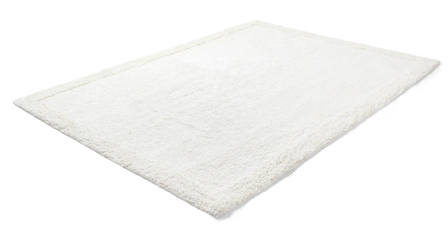 Hoogpolig vloerkleed - Ebba Natural Cotton Shaggy (offwhite)