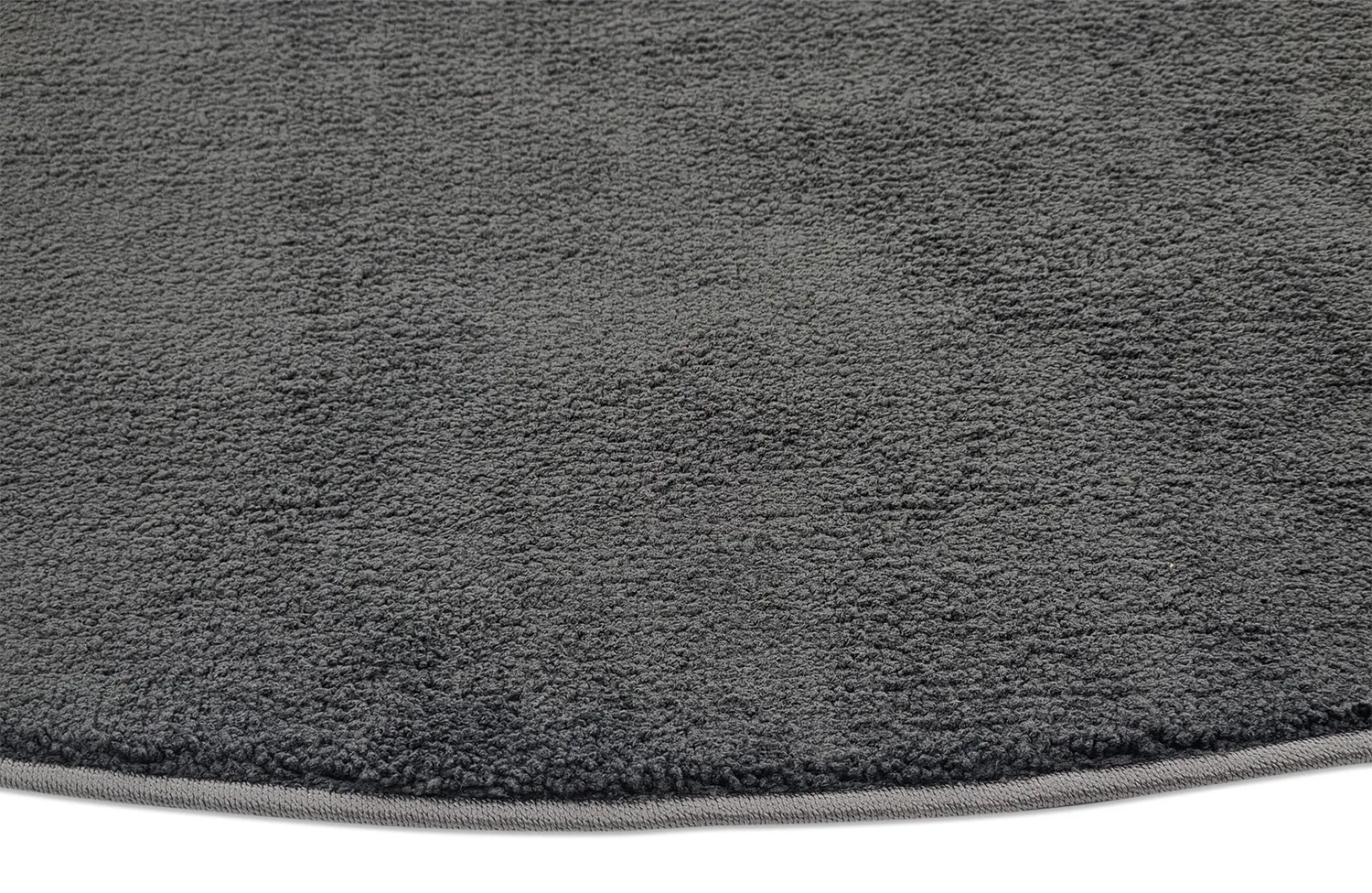 Rond vloerkleed - Vevila (donker grijs)