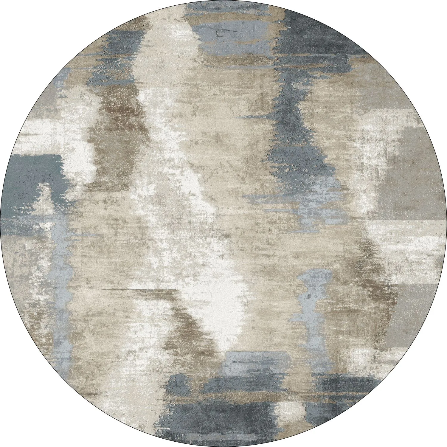 Rond vloerkleed - Arwen (blauw/multi)