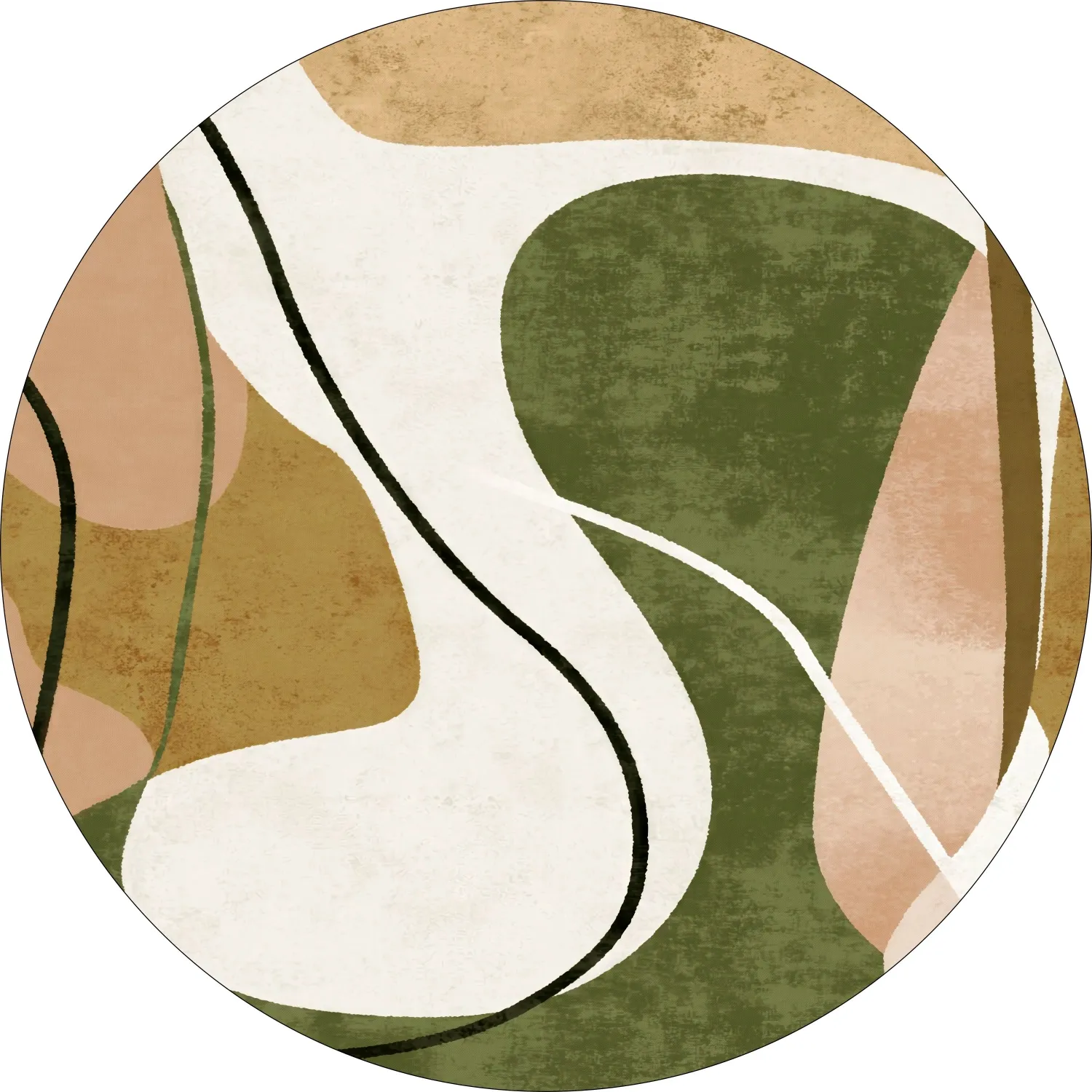 Rond vloerkleed - Cressida (veelkleurig)