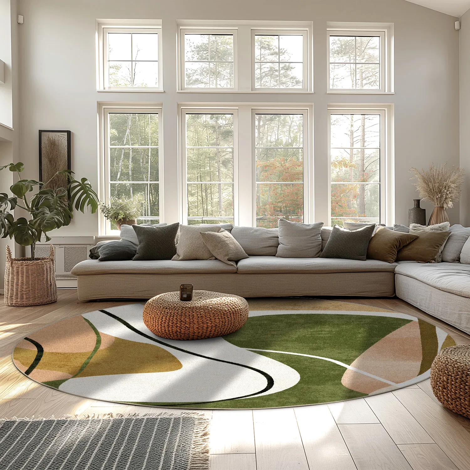 Rond vloerkleed - Cressida (veelkleurig)