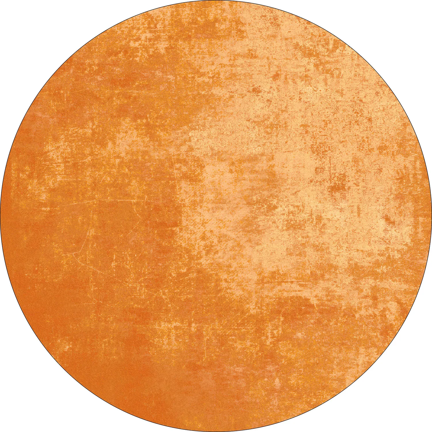 Rond vloerkleed - Lynton (oranje)
