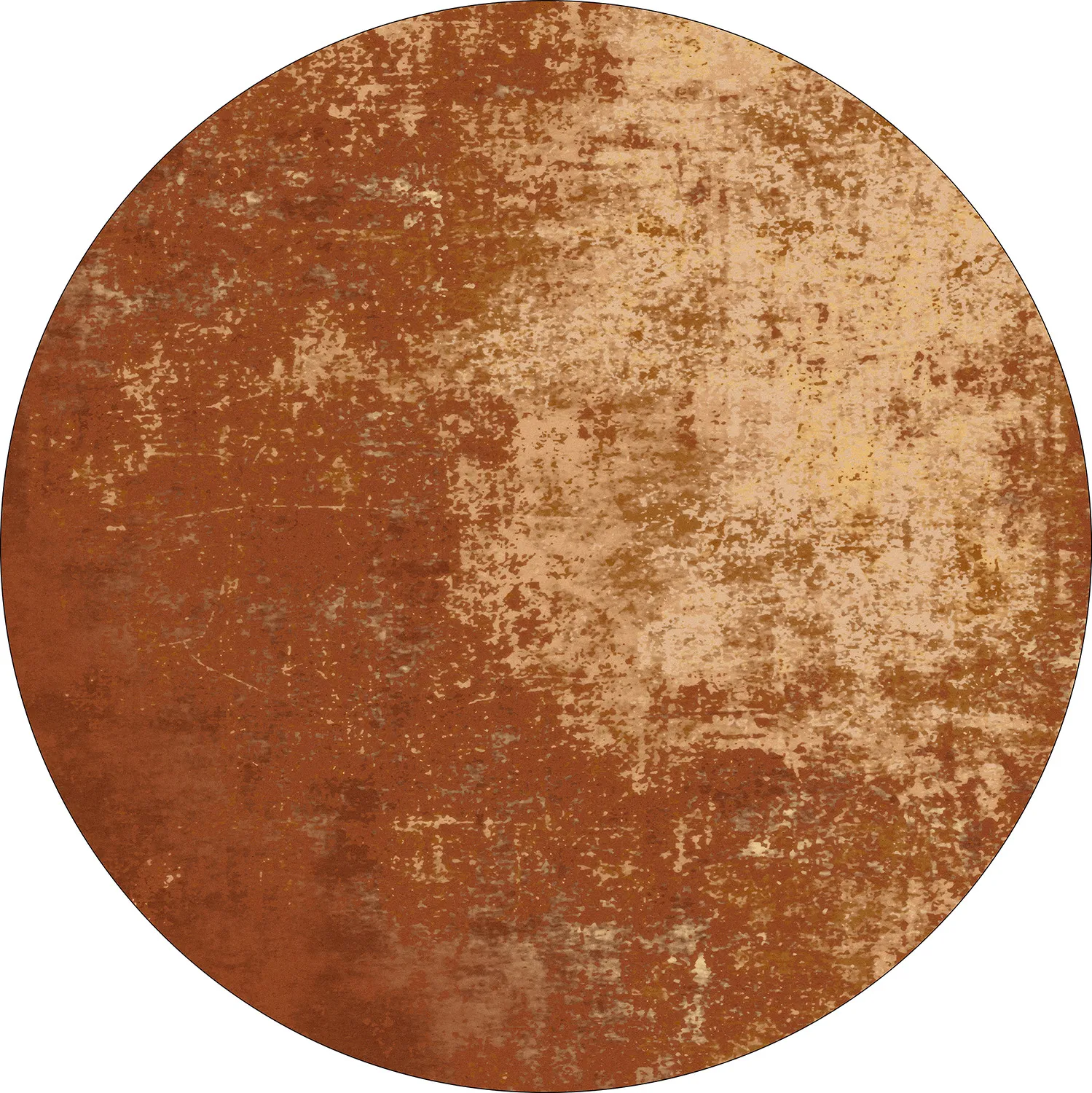 Rond vloerkleed - Lynton (terracotta)