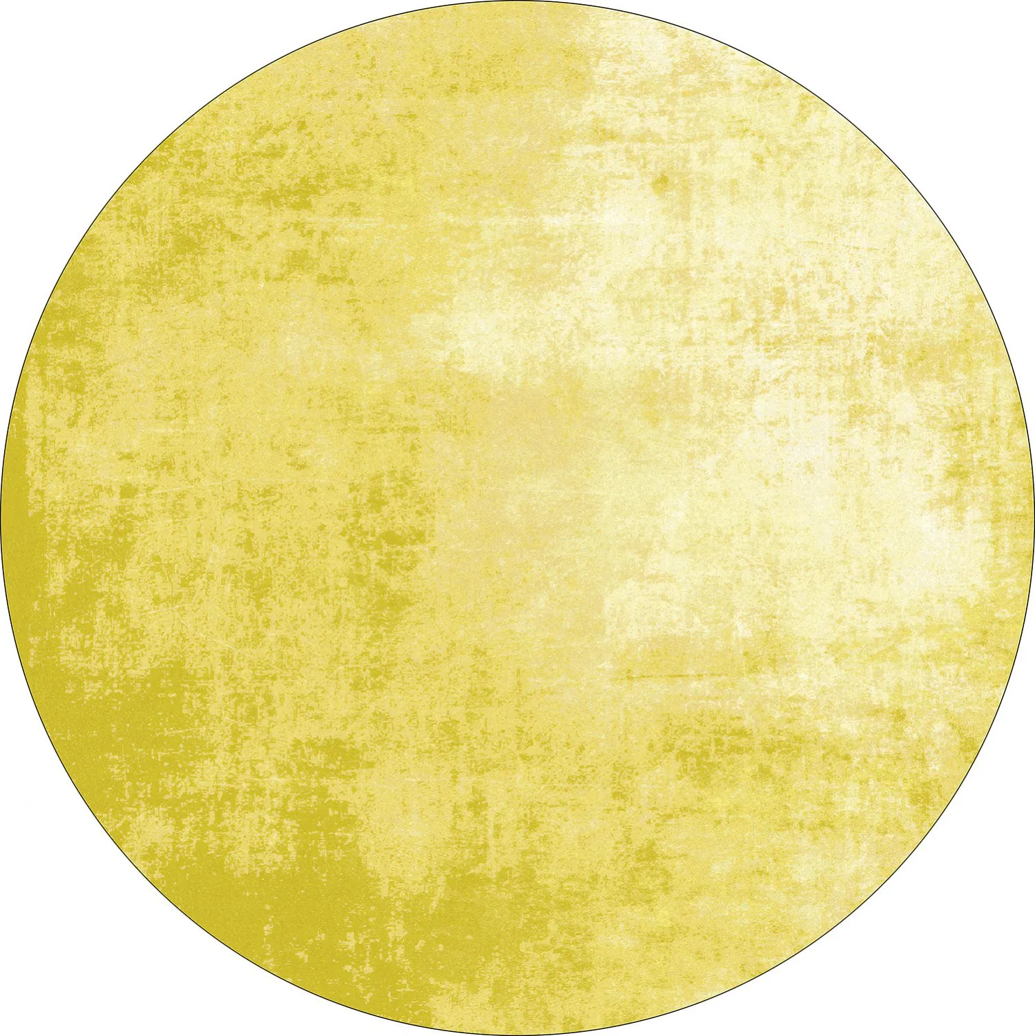 Rond vloerkleed - Lynton (geel)