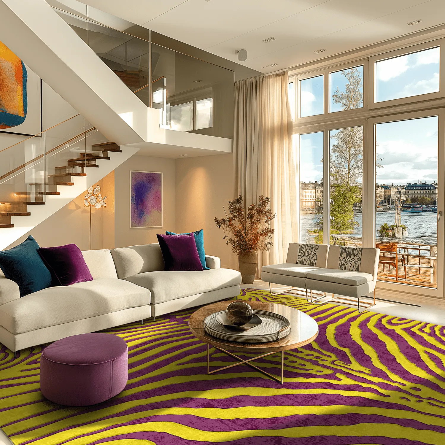 Wilton - Zebra (geel/paars)