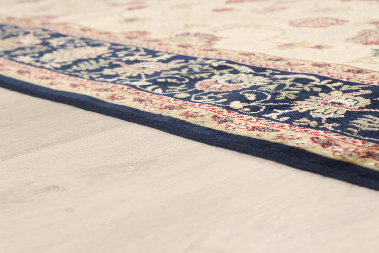 Wilton - Angelica (beige/marineblauw)