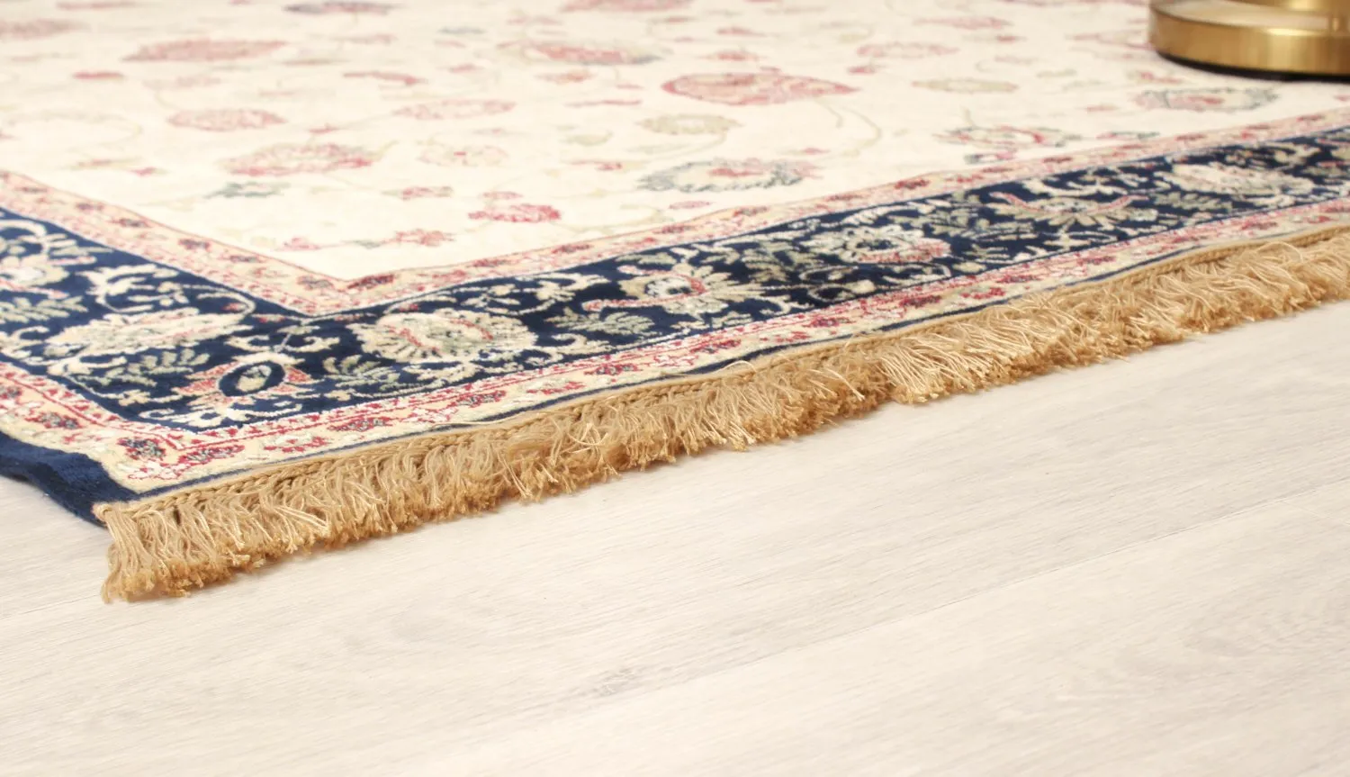 Wilton - Angelica (beige/marineblauw)