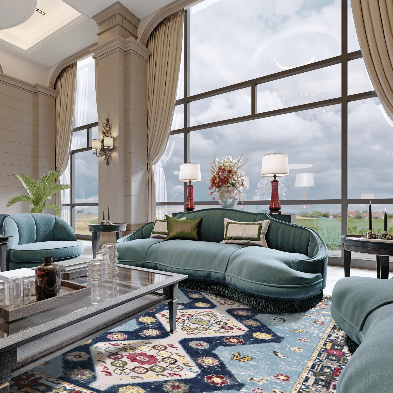 Wilton - Mazzarino (blauw/multi)