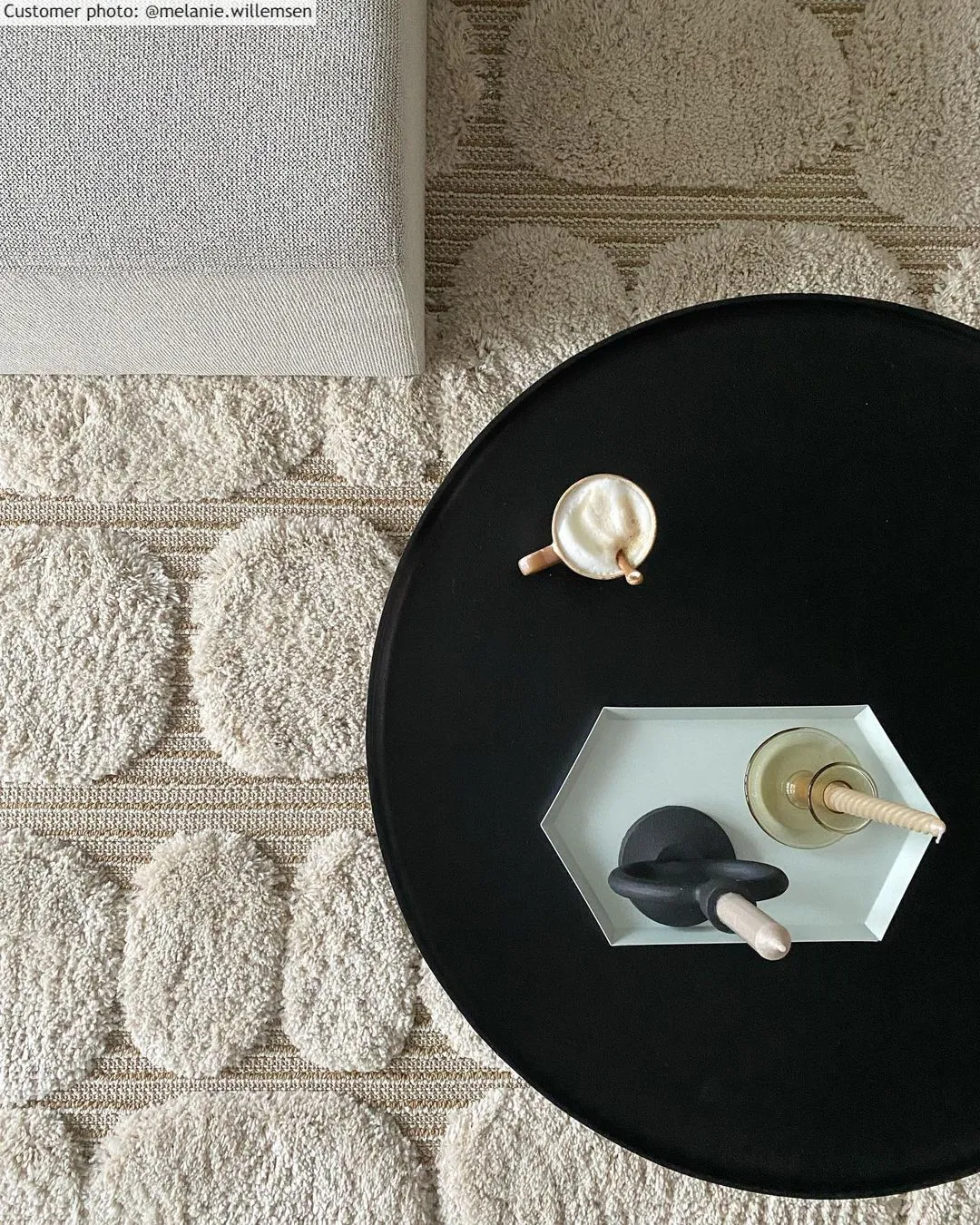 Hoogpolig vloerkleed - Fondi (beige)