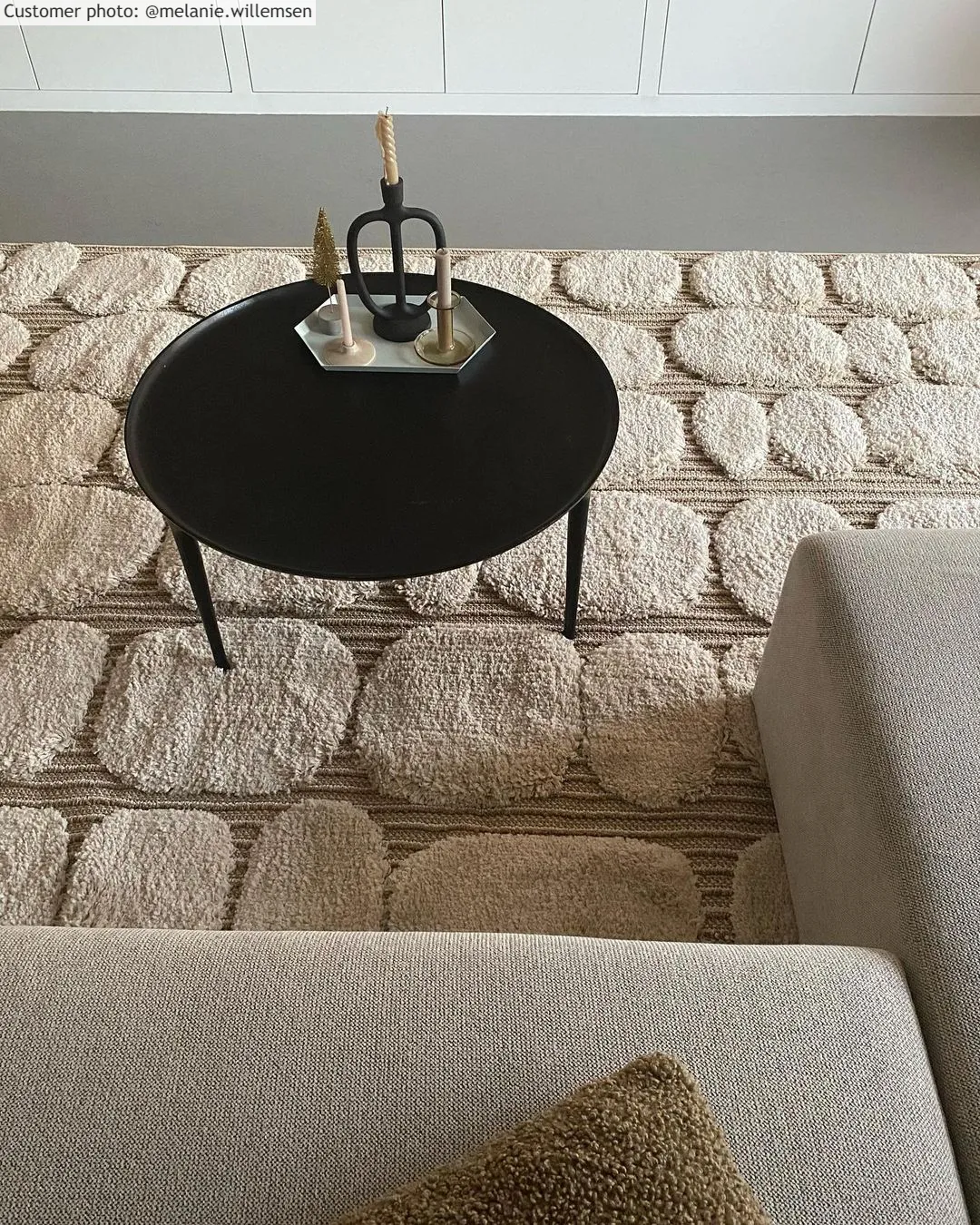 Hoogpolig vloerkleed - Fondi (beige)