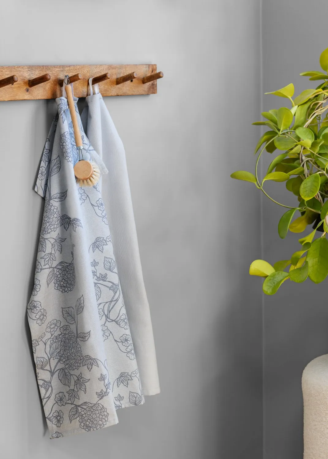 Keukenhanddoeken per twee verpakt - Minna (blauw)