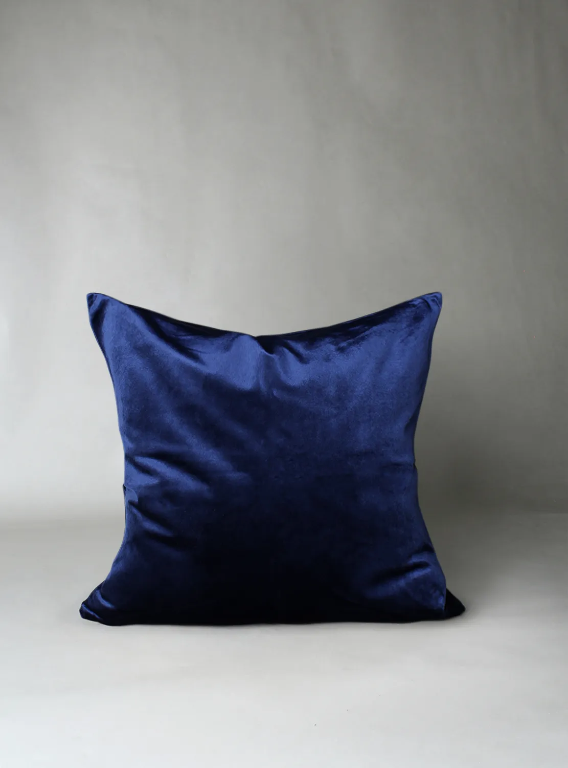 Kussensloop - Fluwelen kussens Marlyn (donkerblauw)