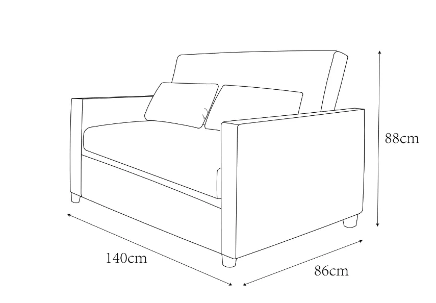 Slaapfauteuil - San Francisco (beige)