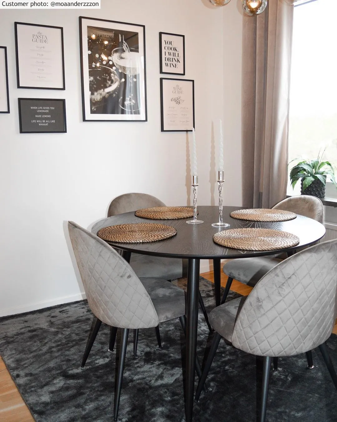 Viscose-vloerkleed - Jodhpur Special Luxury Edition (zwart)