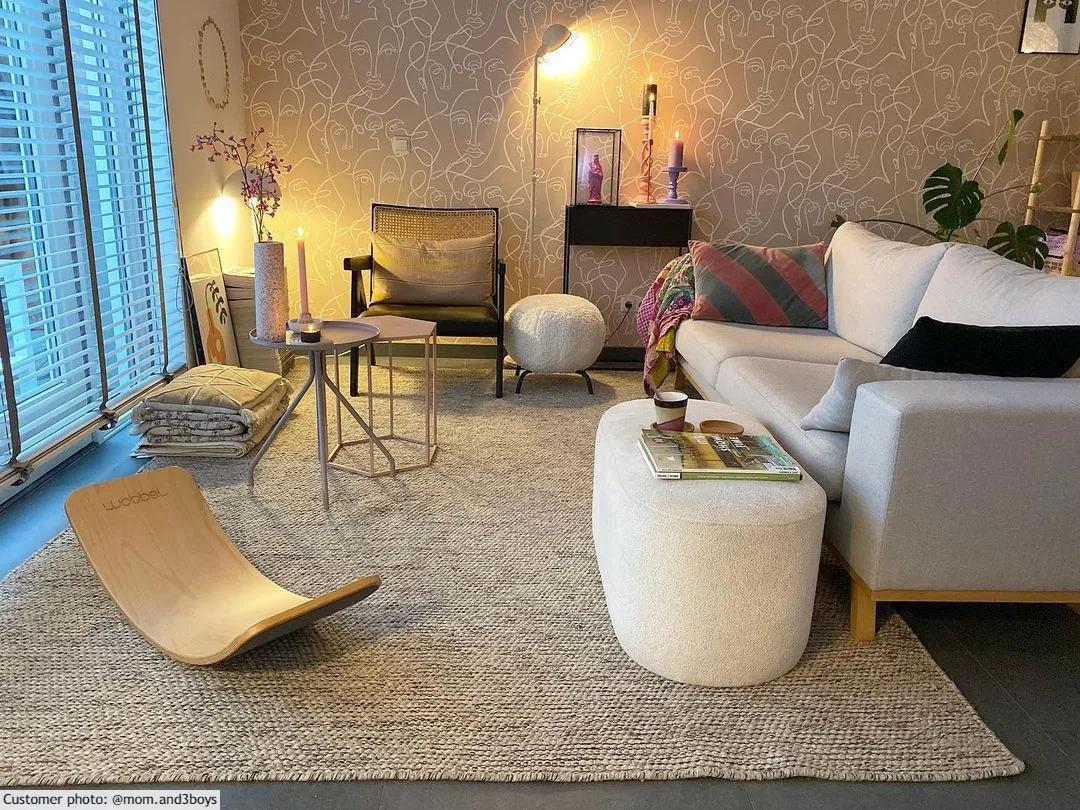 Wollen-vloerkleed - Otago (grijs/zwart)