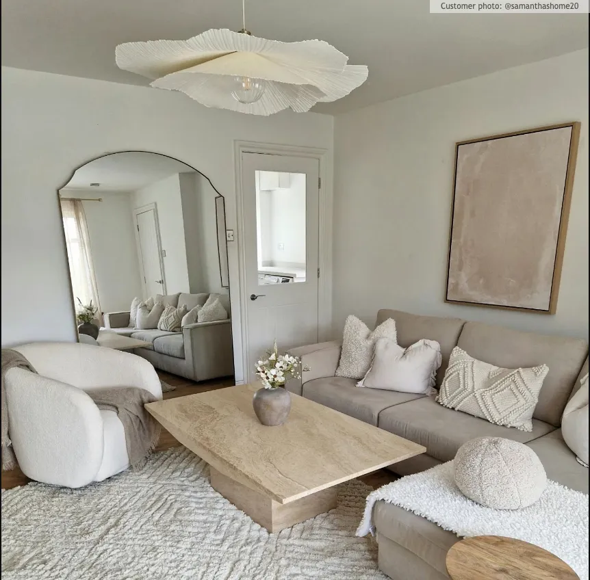 Hoogpolig vloerkleed - Monti (offwhite)