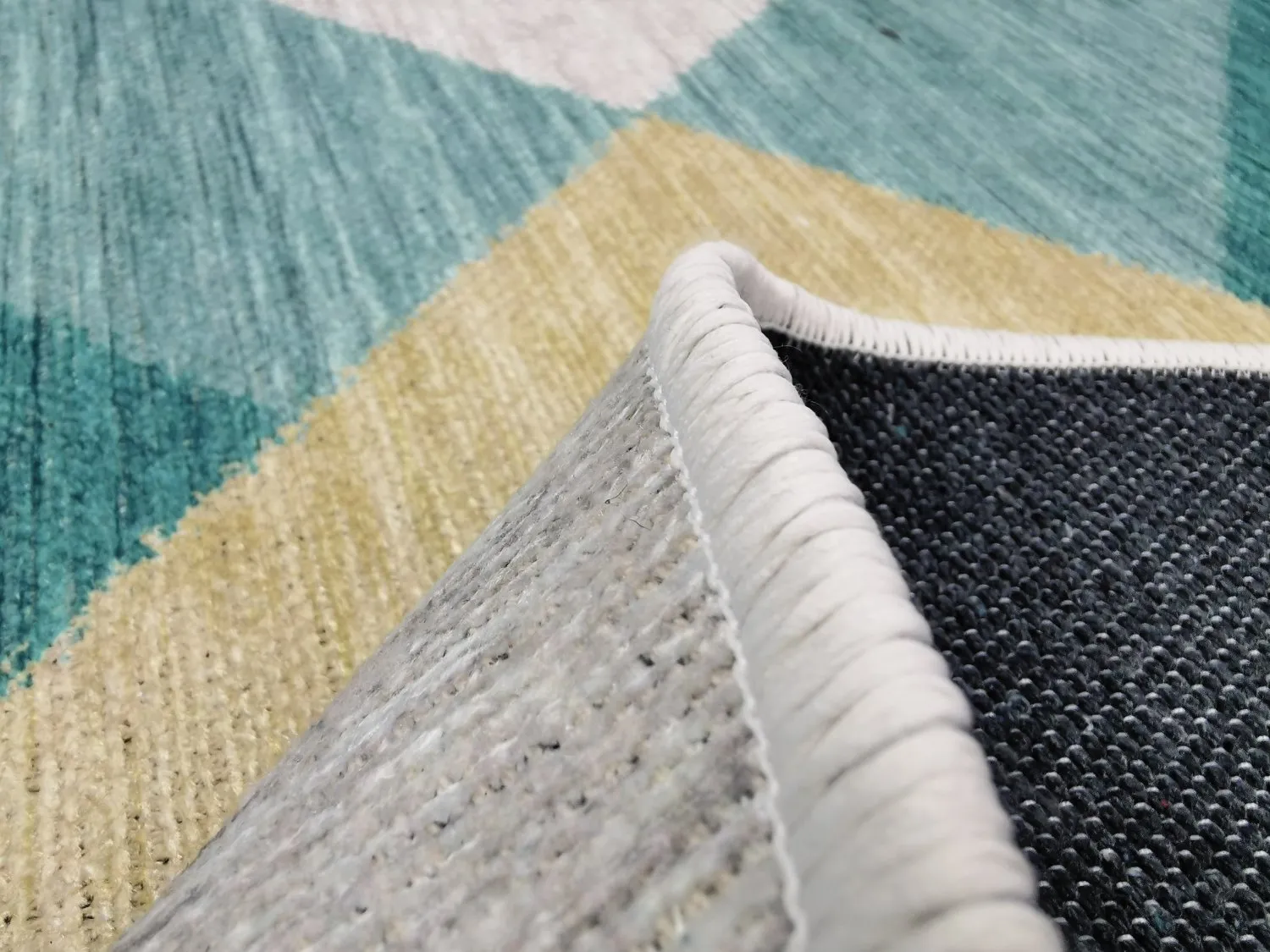 Rond vloerkleed - Temara (blauw/multi)