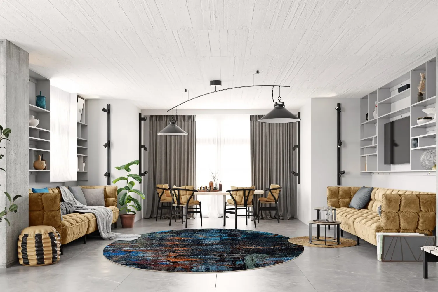 Rond vloerkleed - Taranto (multi)