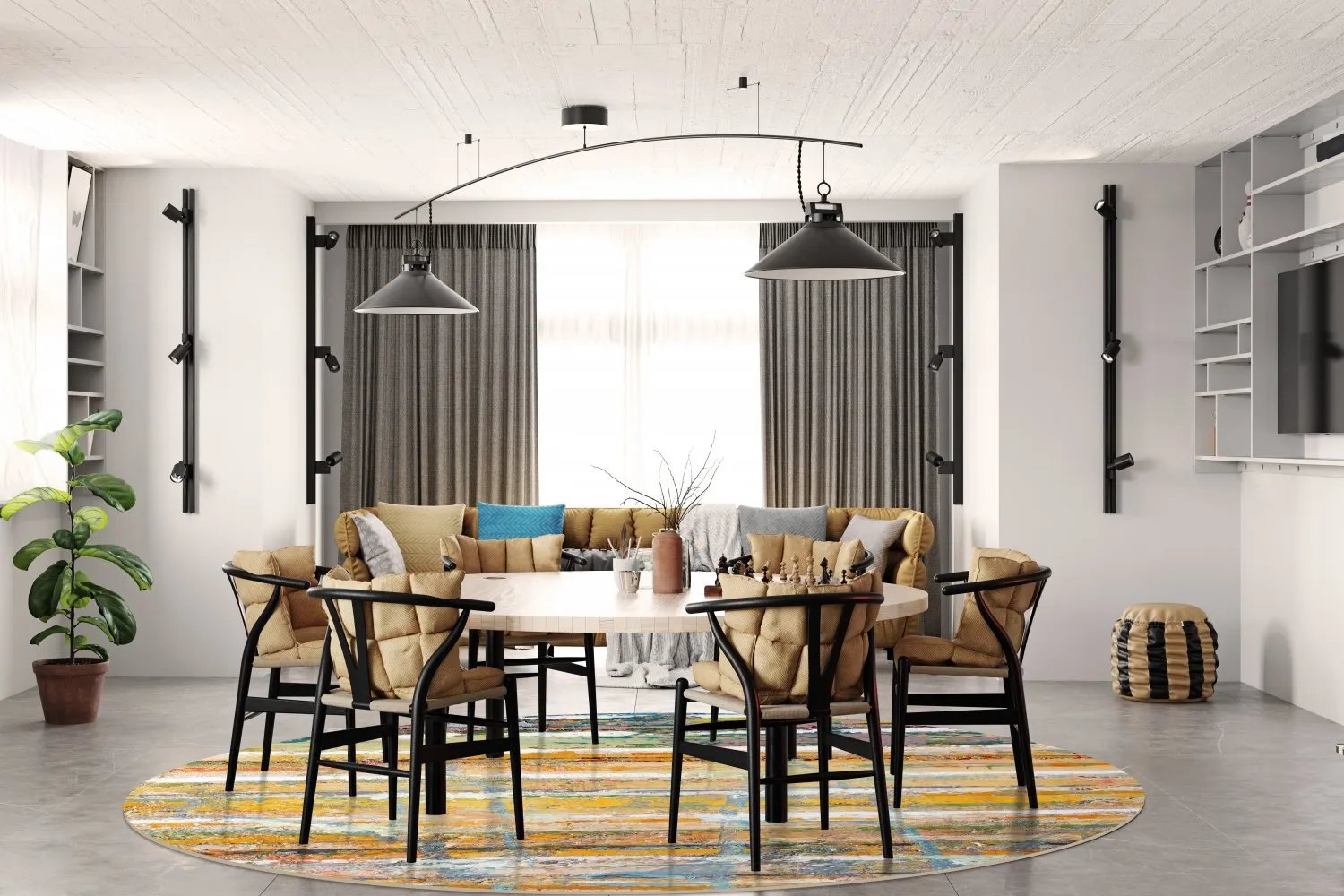 Rond vloerkleed - Messina (multi)